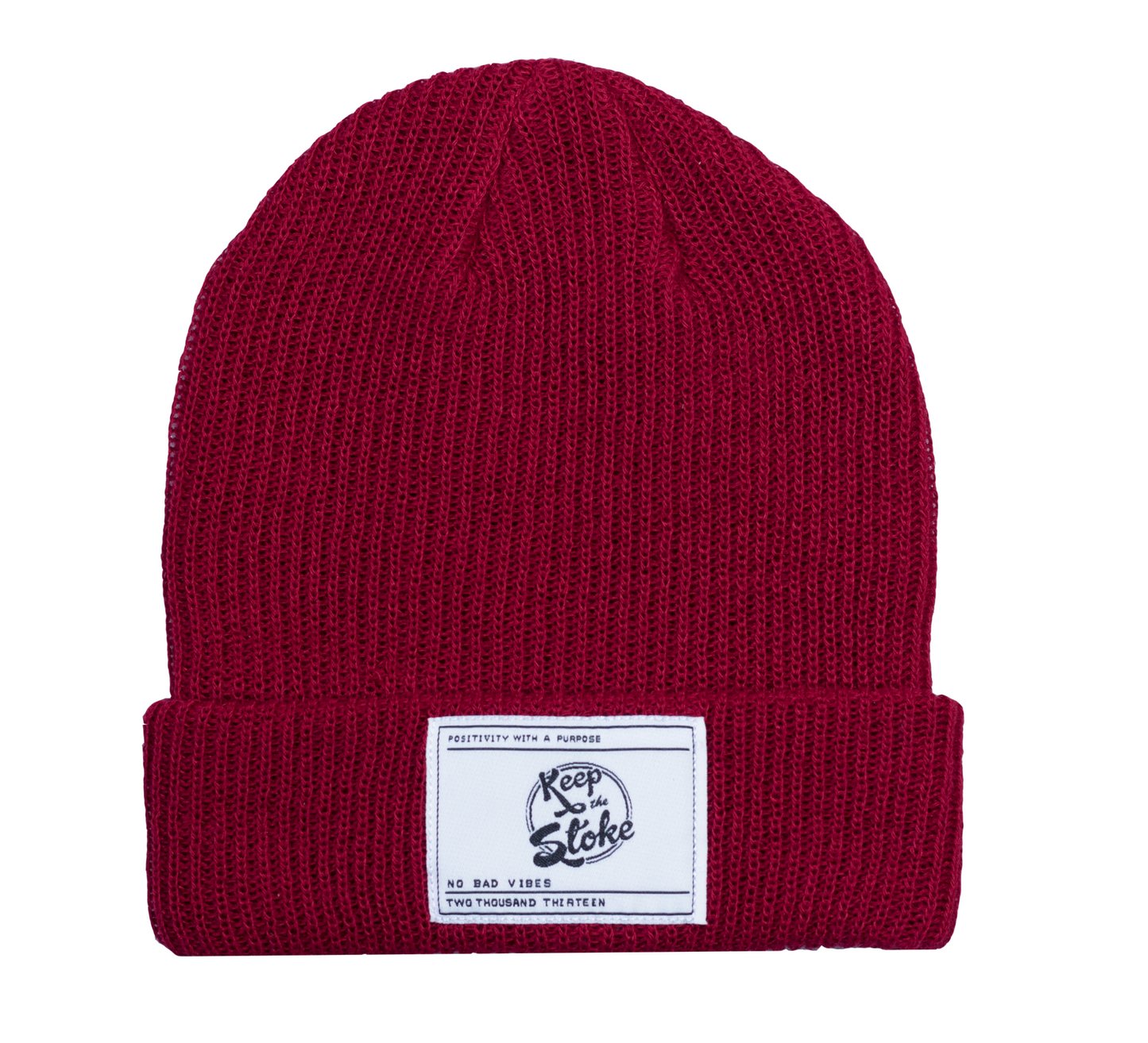 VIBES BEANIE - CRIMSON